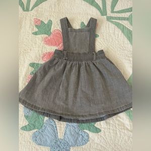 Willow and jag gray pinafore jumper dress